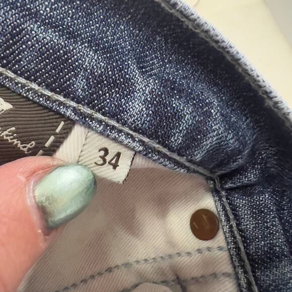 Men7 For All Mankind jean Vintage Y2K  button fly boot cut relaxed distressed - Picture 8 of 9